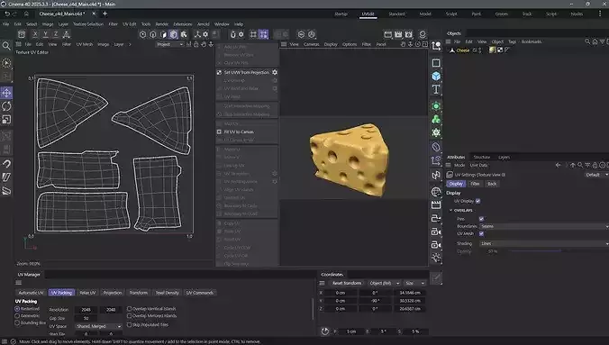 Stylized Cheese Slice  Low Poly Game Ready Low-poly 3D model 7