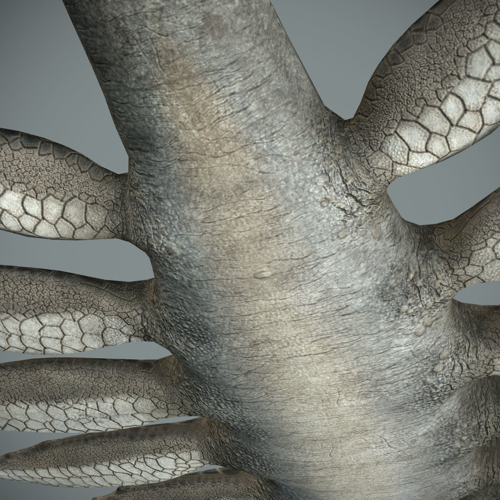 Sea monster Low-poly 3D model_18