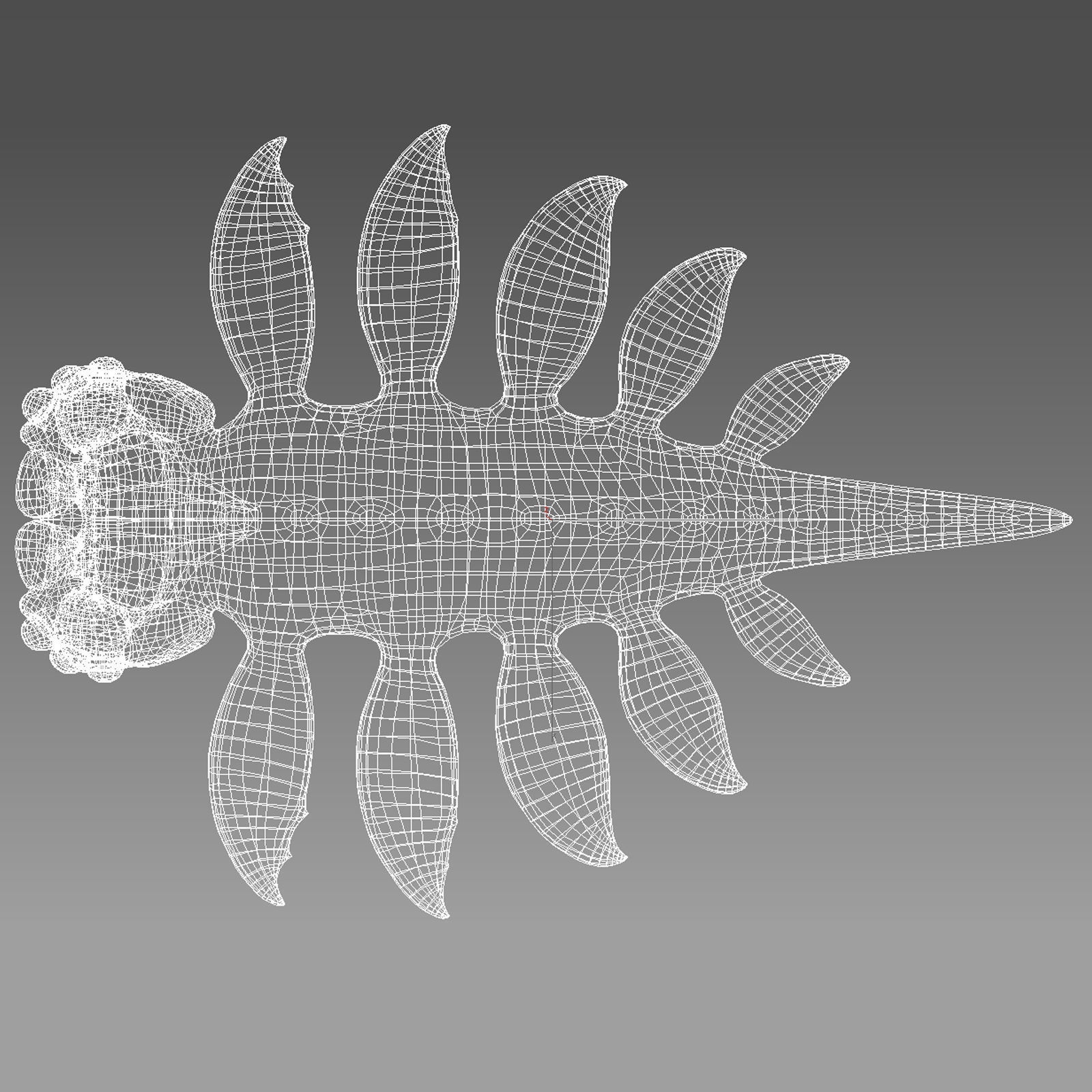 Sea monster Low-poly 3D model_61