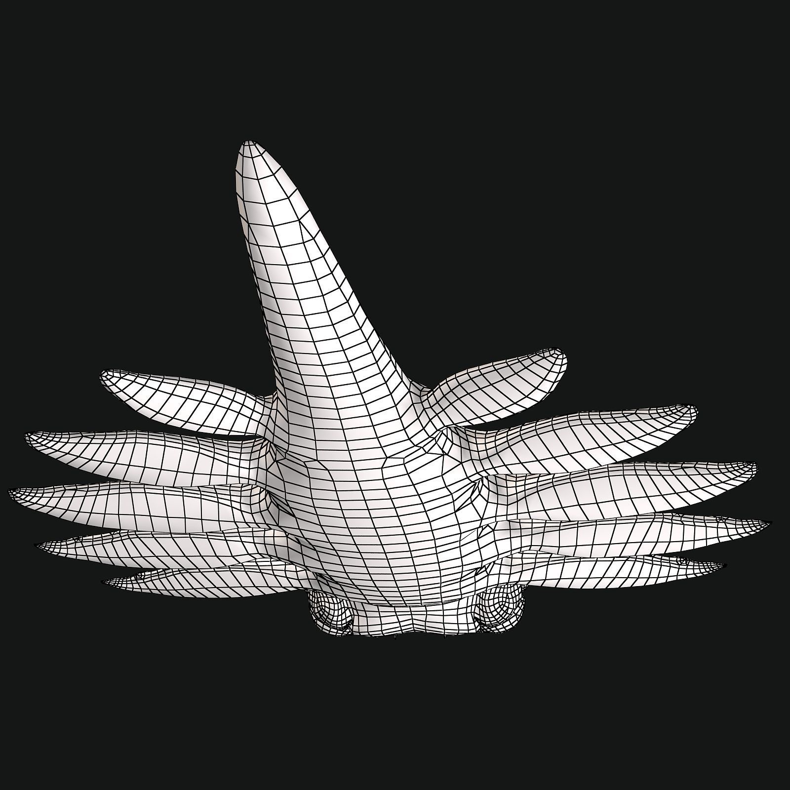 Sea monster Low-poly 3D model_50