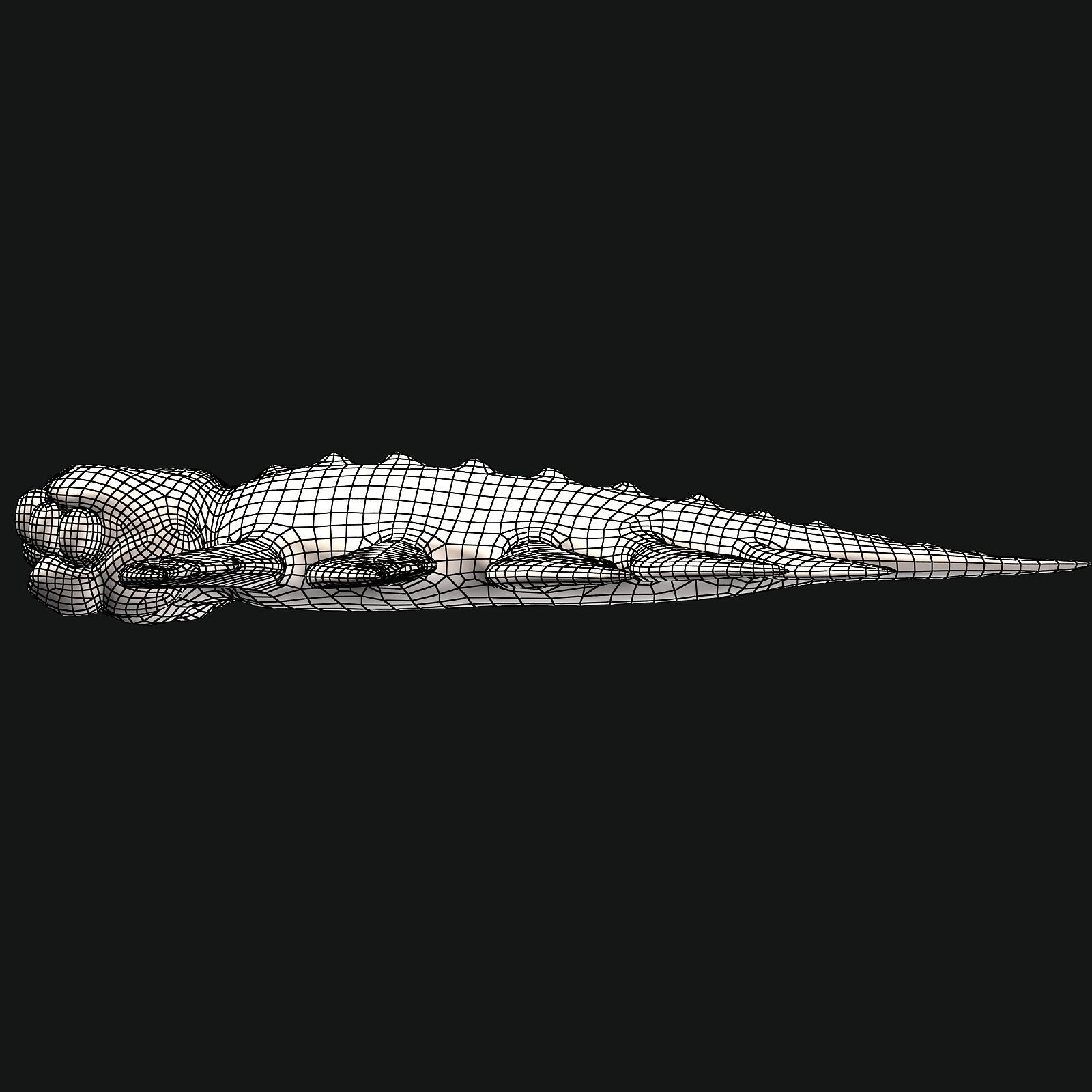 Sea monster Low-poly 3D model_44
