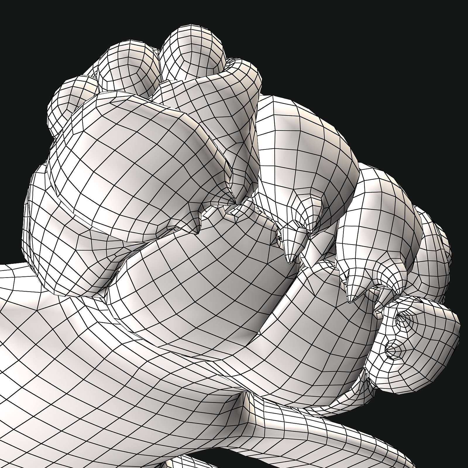 Sea monster Low-poly 3D model_51