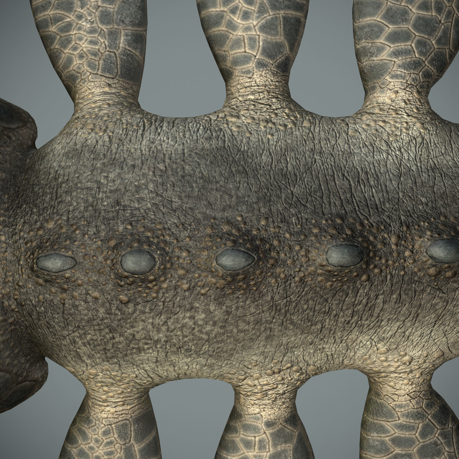 Sea monster Low-poly 3D model_16