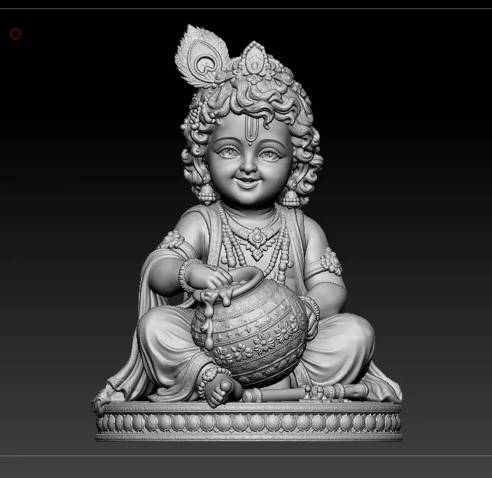 little krishna 3d printed model 3D print model