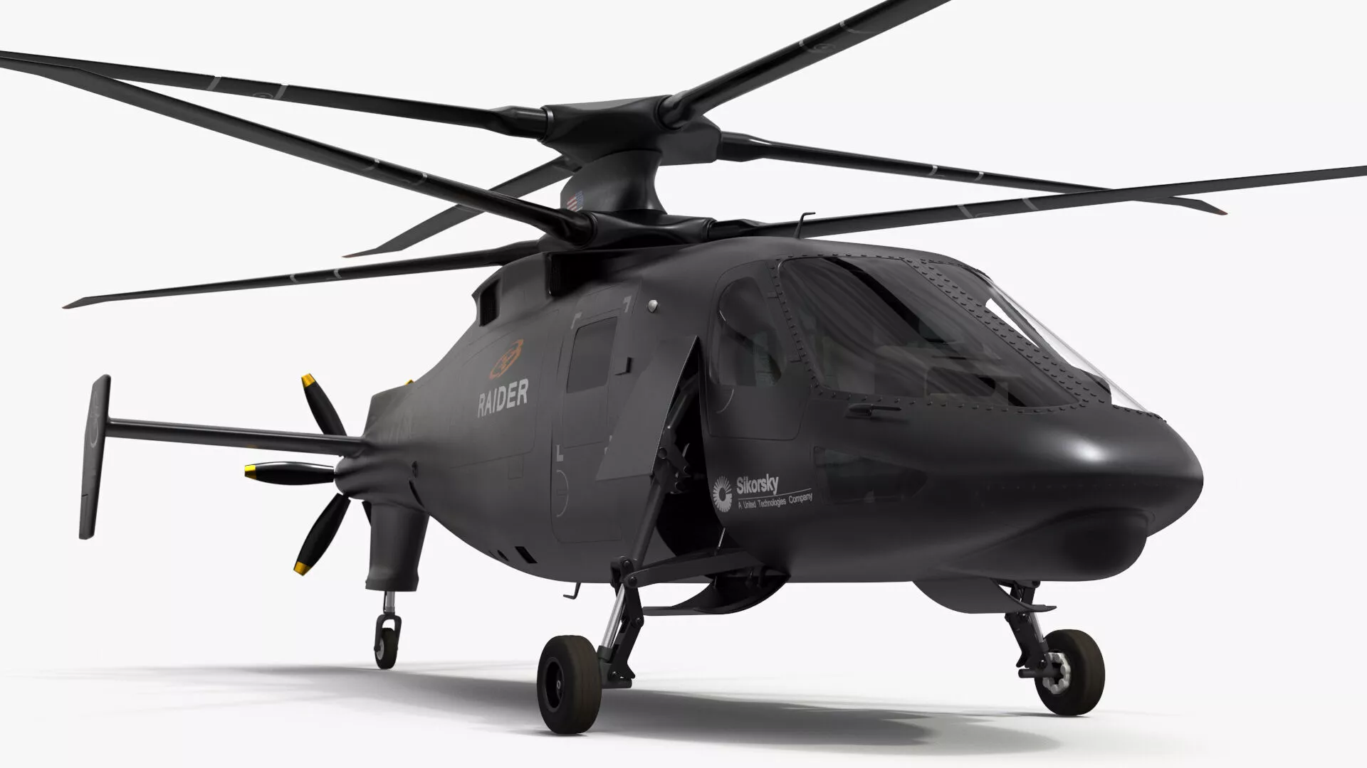 Sikorsky RAIDER Helicopter Rigged for Maya 3D model