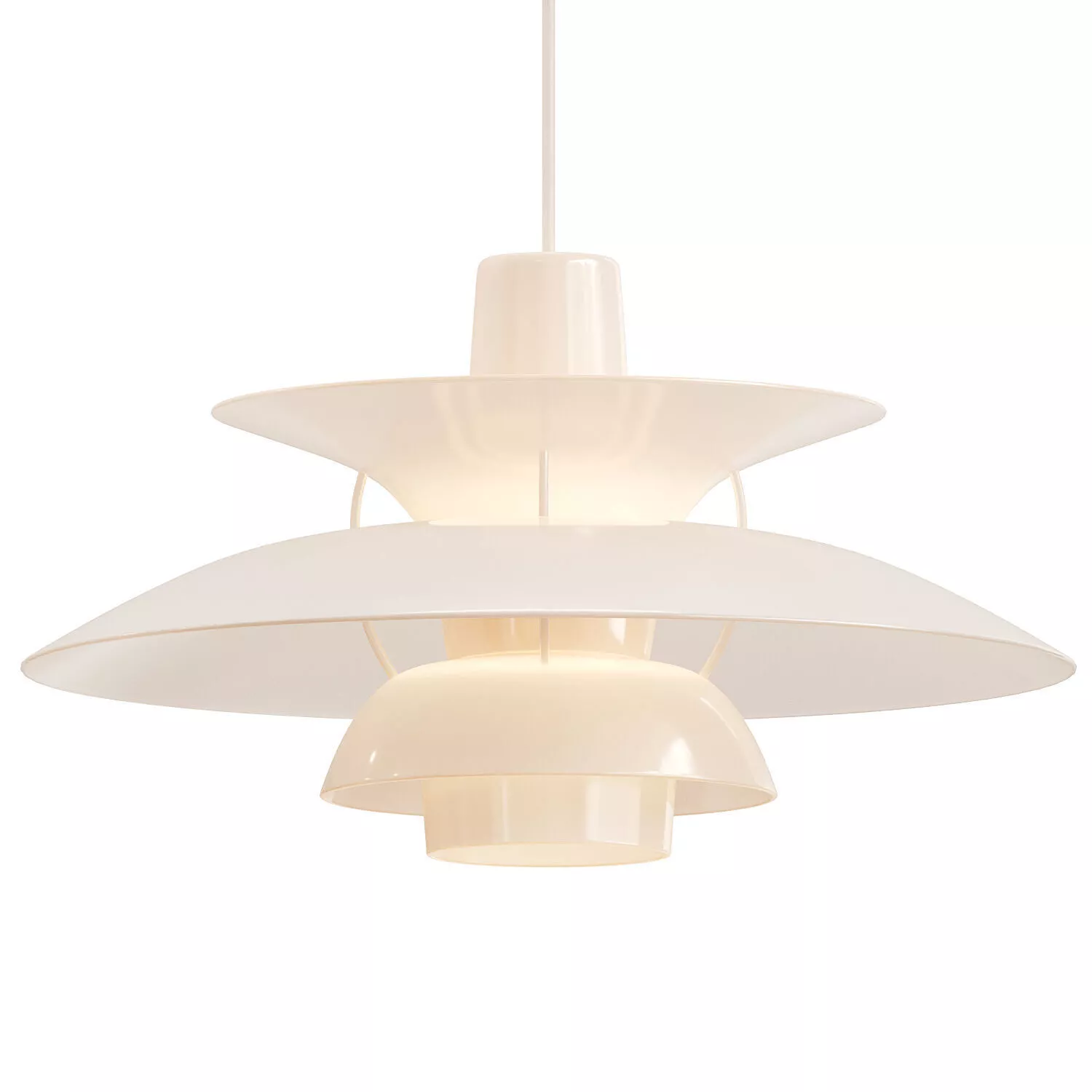 Danish Multi Layer Pendant Light 3D model