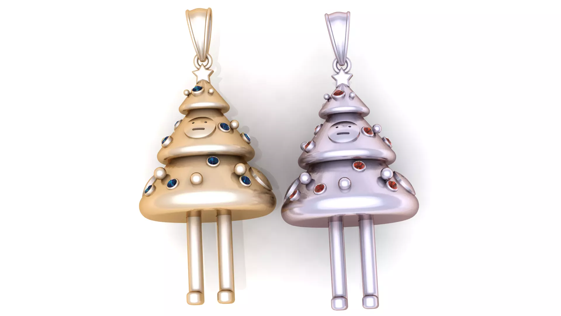 Christmas Tree Character Pendant 3D print model