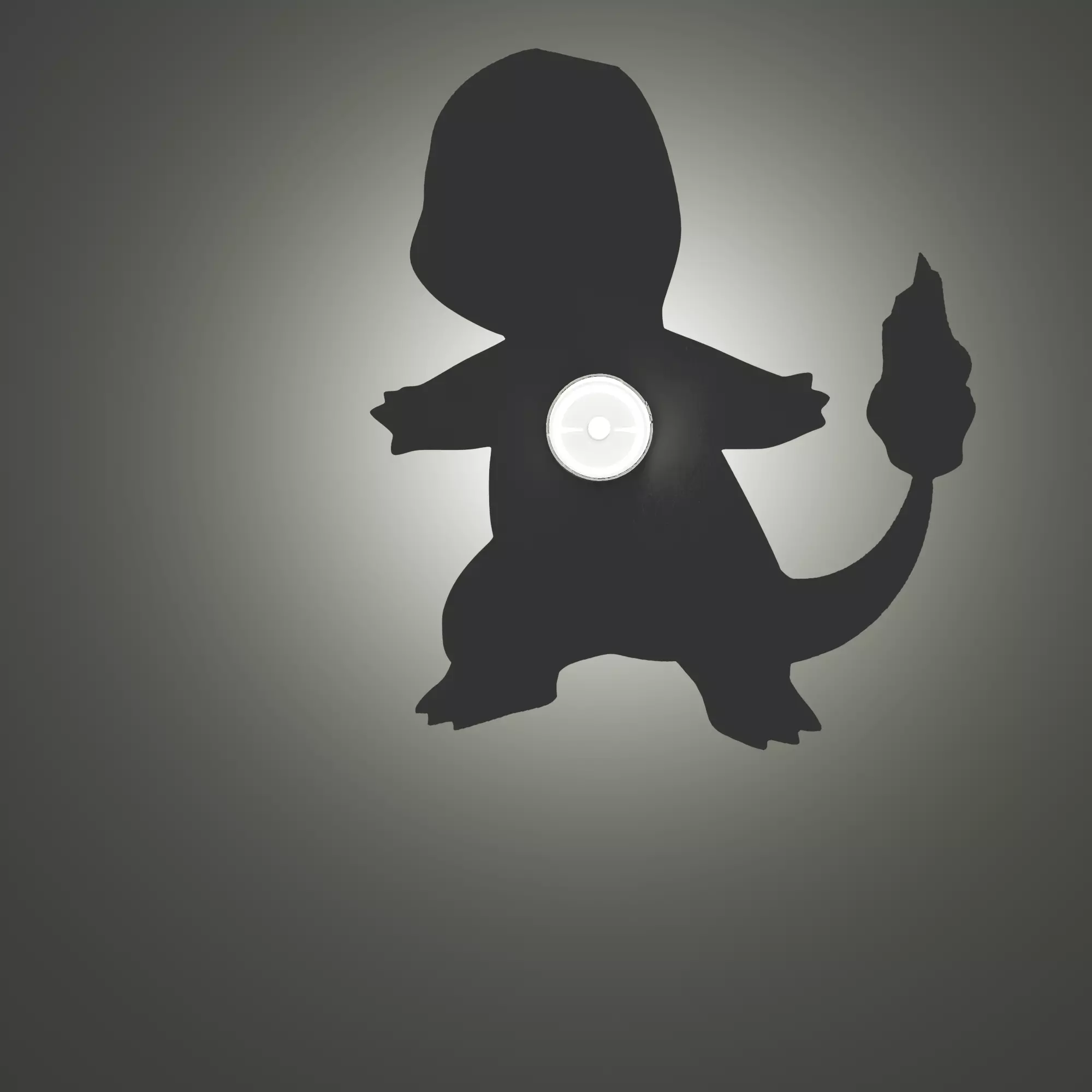 Charmander Shadow Lamp 3D print model