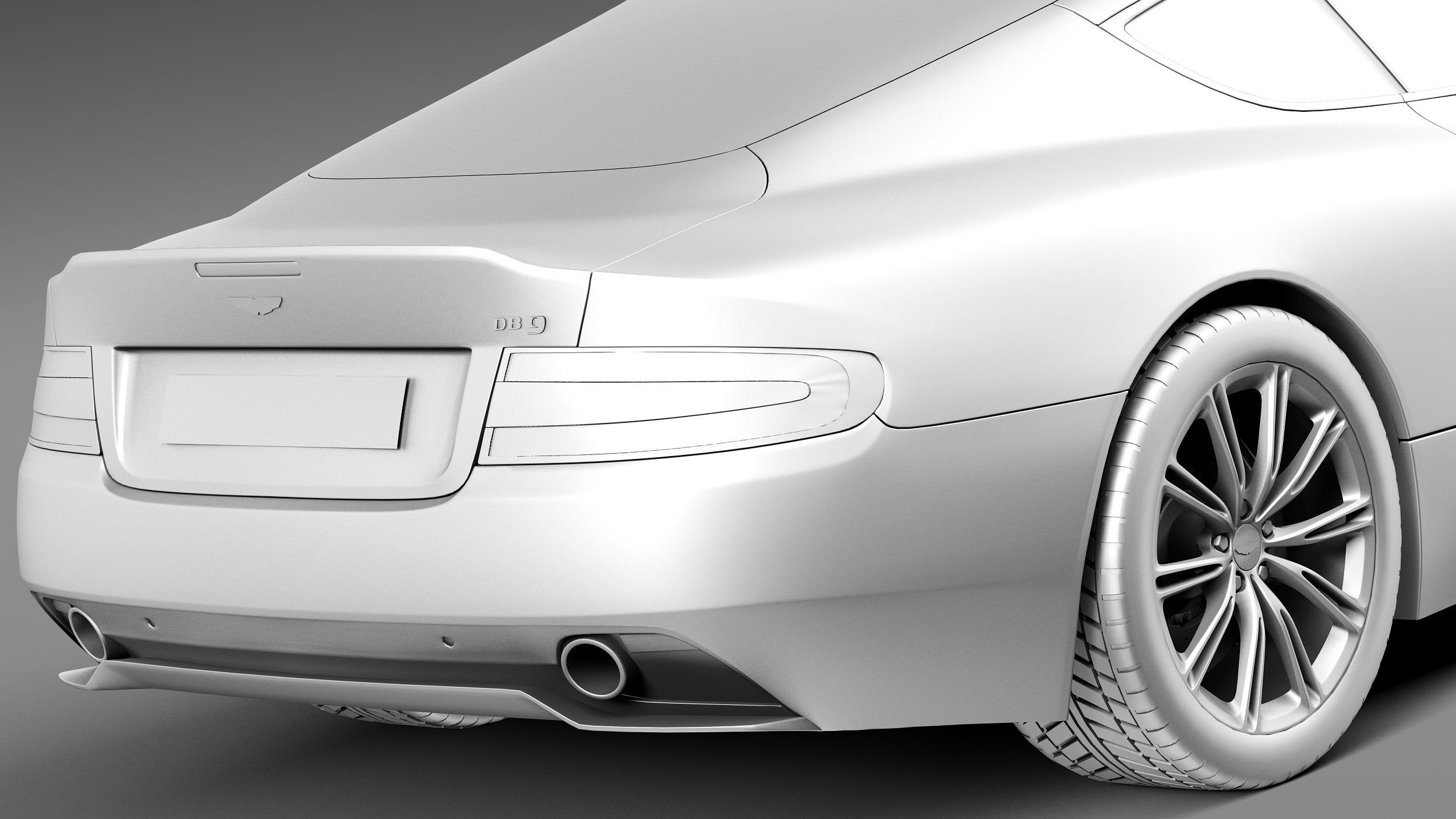 Aston Martin DB9 2013 3D model_11
