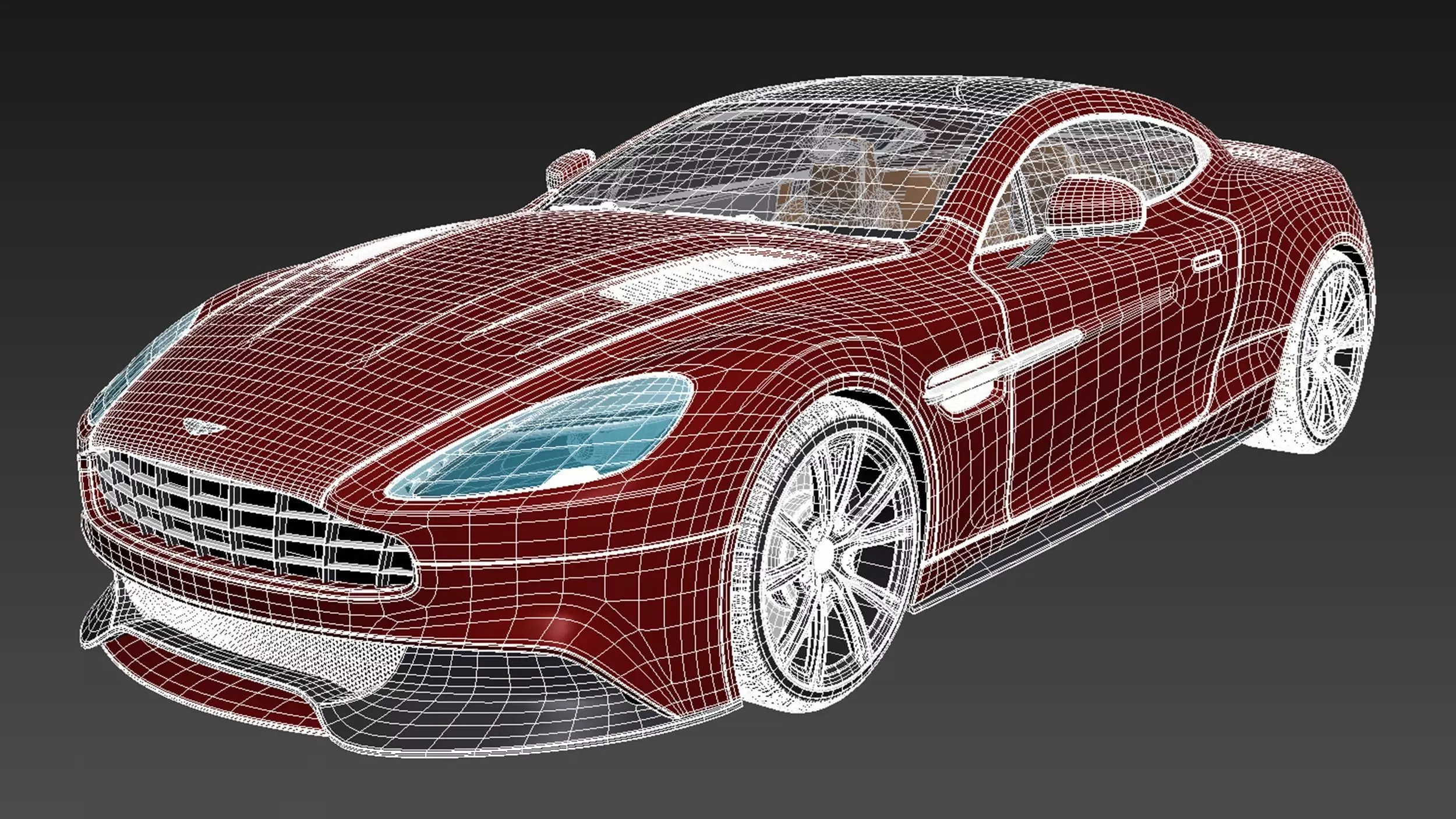 Aston Martin DB9 2013 3D model_17