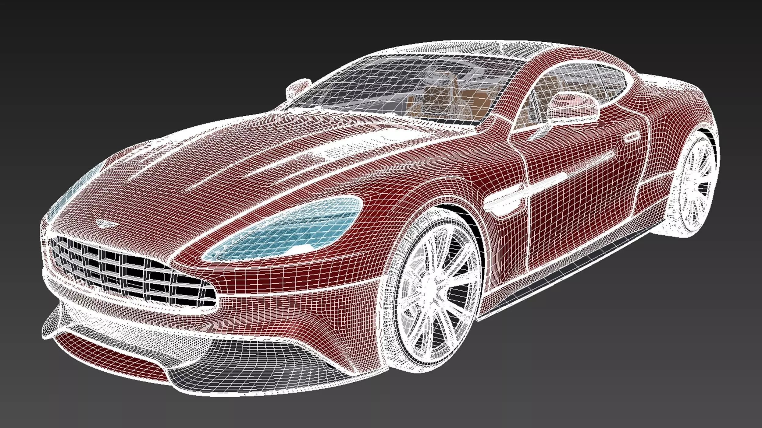 Aston Martin DB9 2013 3D model_19