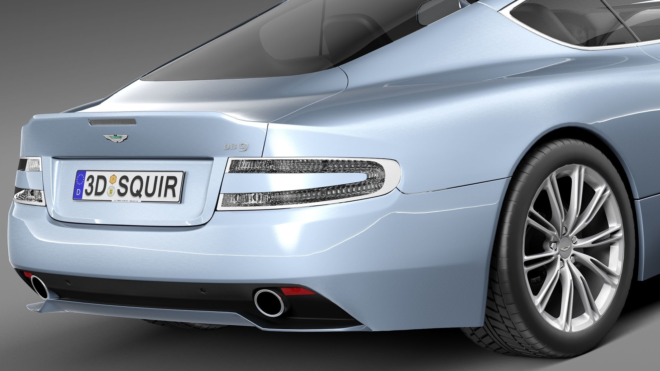 Aston Martin DB9 2013 3D model_3