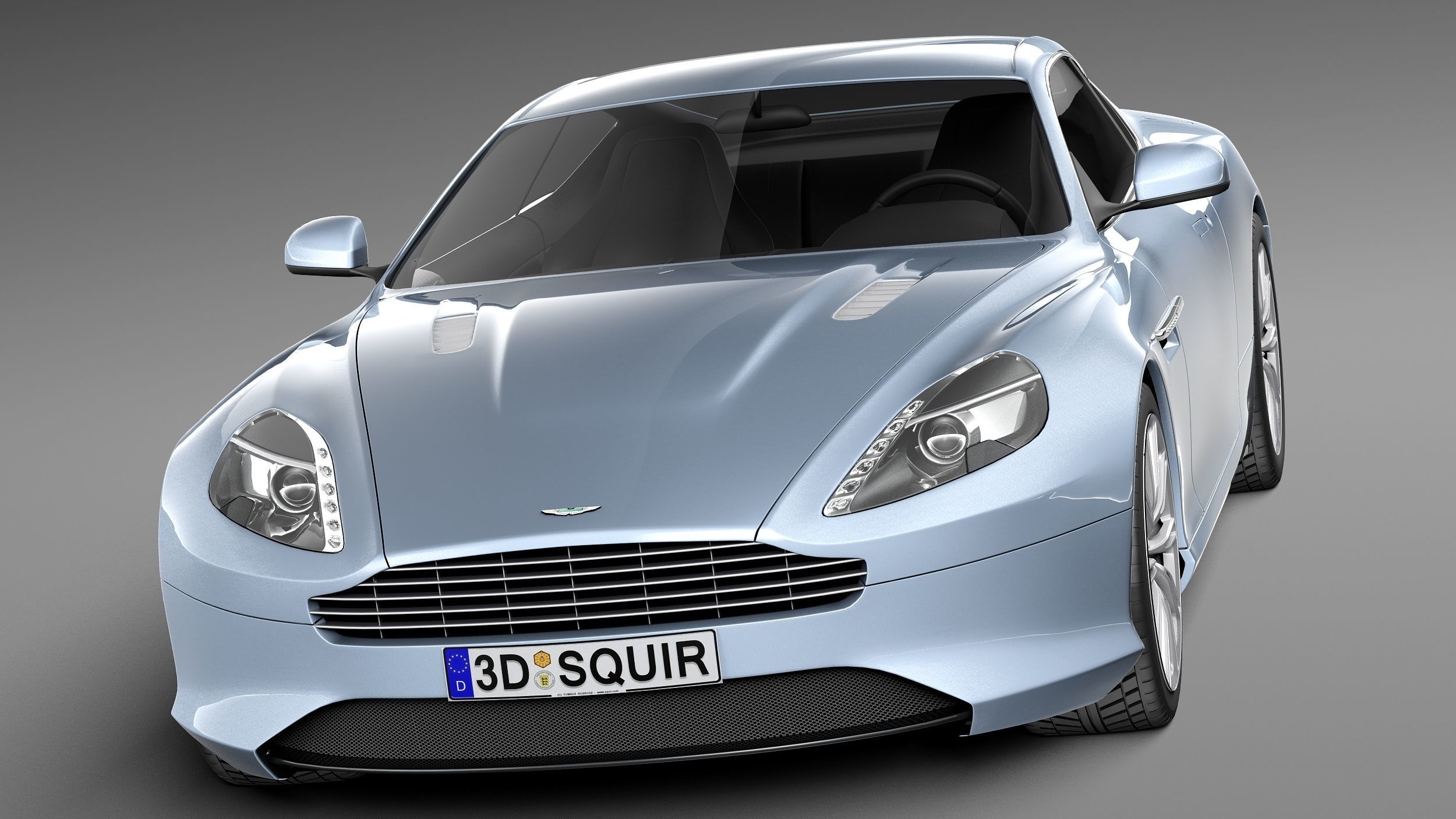 Aston Martin DB9 2013 3D model_1