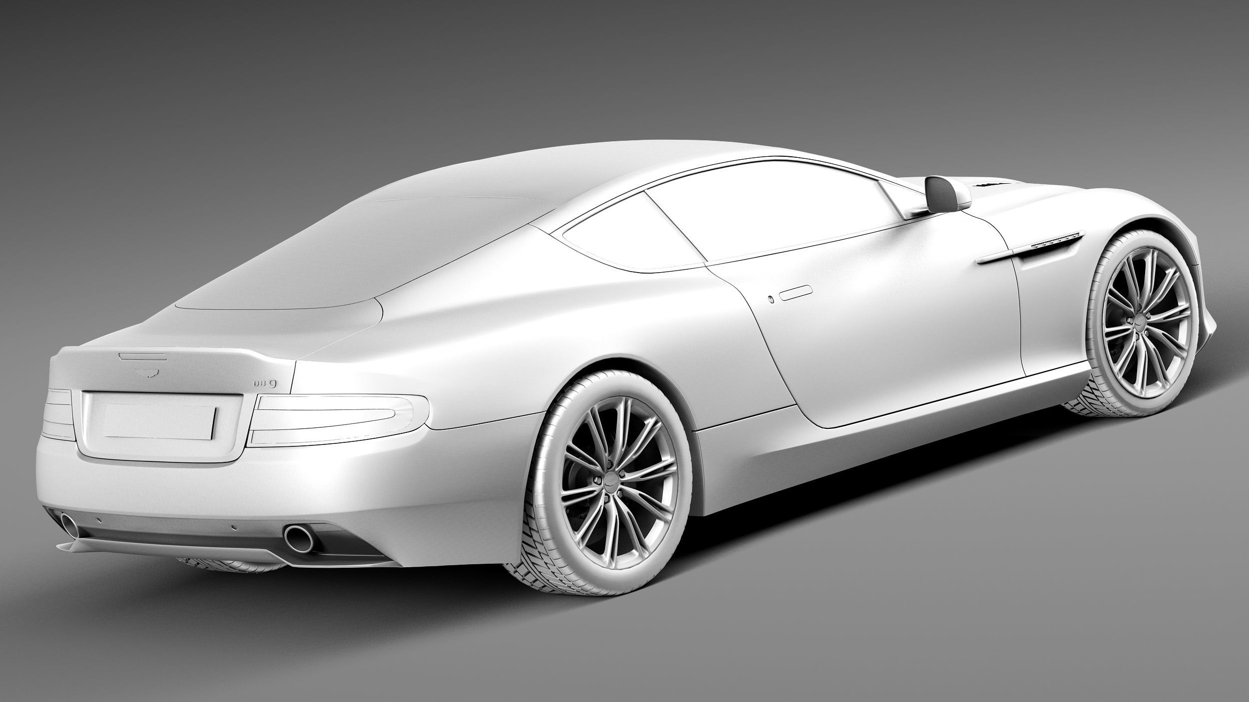 Aston Martin DB9 2013 3D model_12