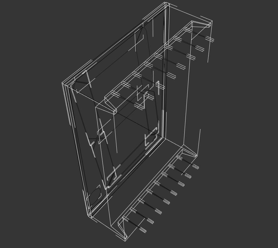 Seven Segment Display Model Low-poly 3D model_13