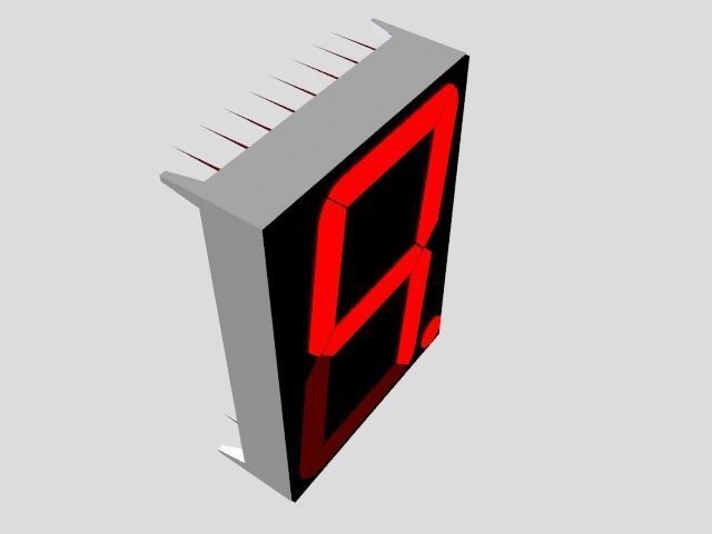 Seven Segment Display Model Low-poly 3D model_8