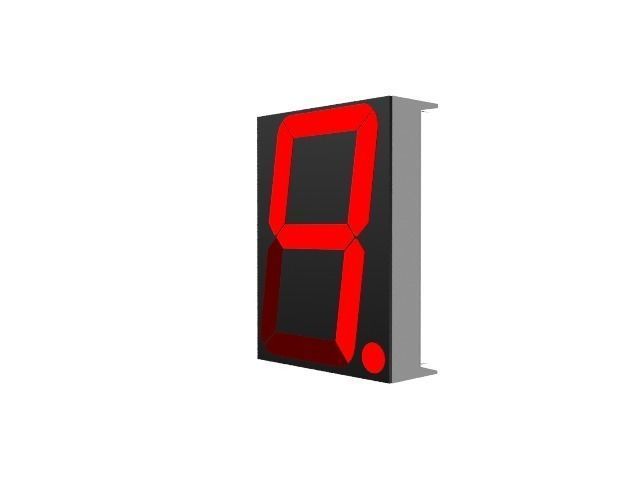 Seven Segment Display Model Low-poly 3D model_4