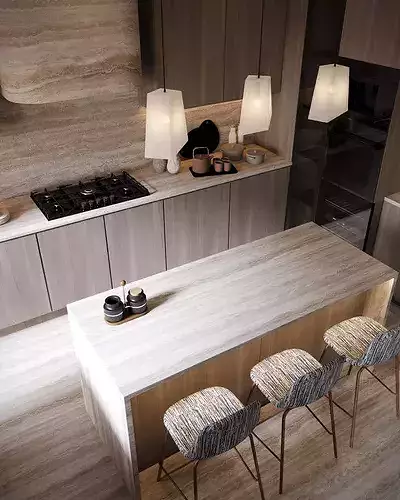 High End ArchViz 3D Scene Luxury Open Concept Apartment 3D model 3