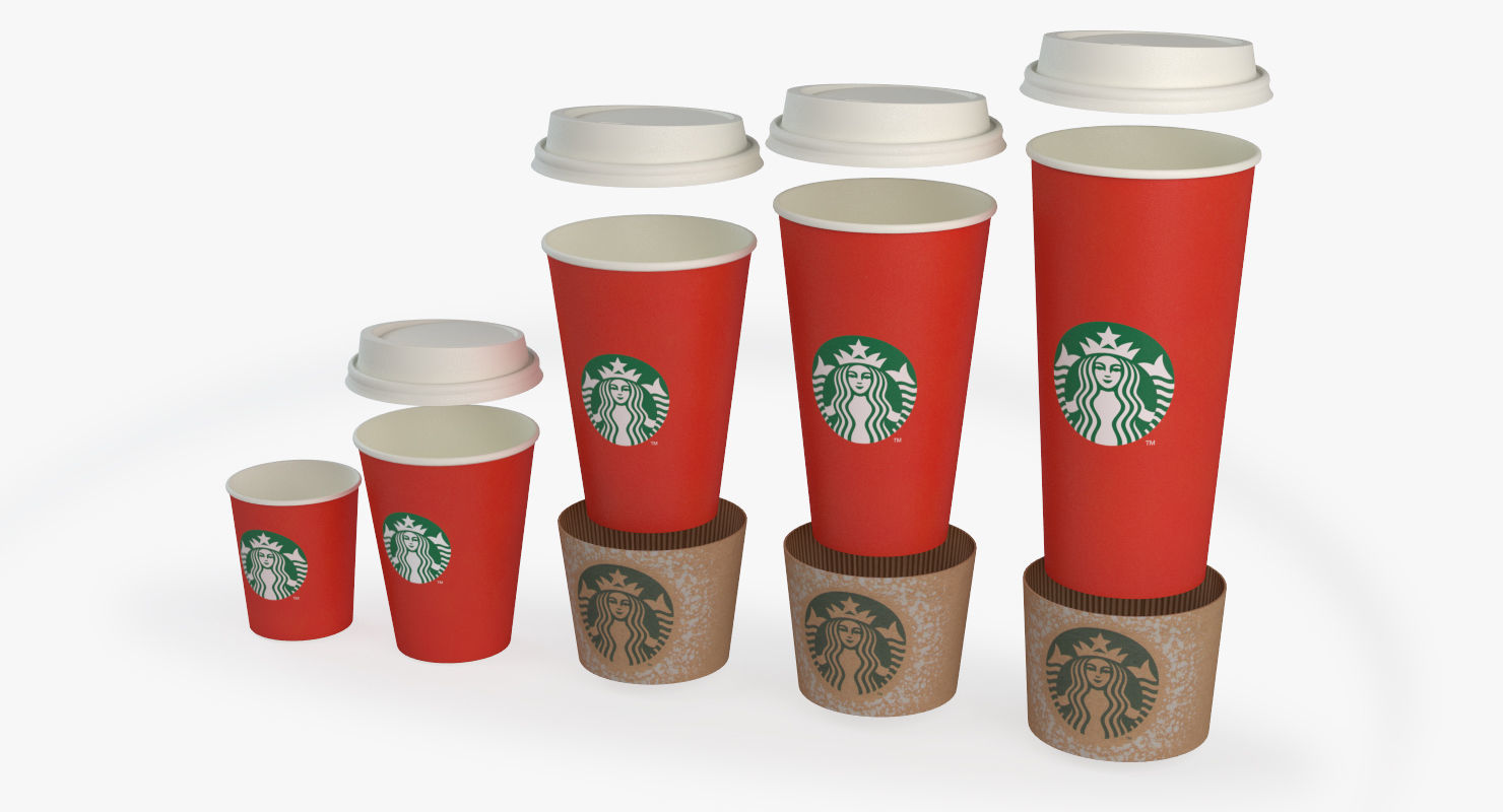 takeaway cups 3D model_3