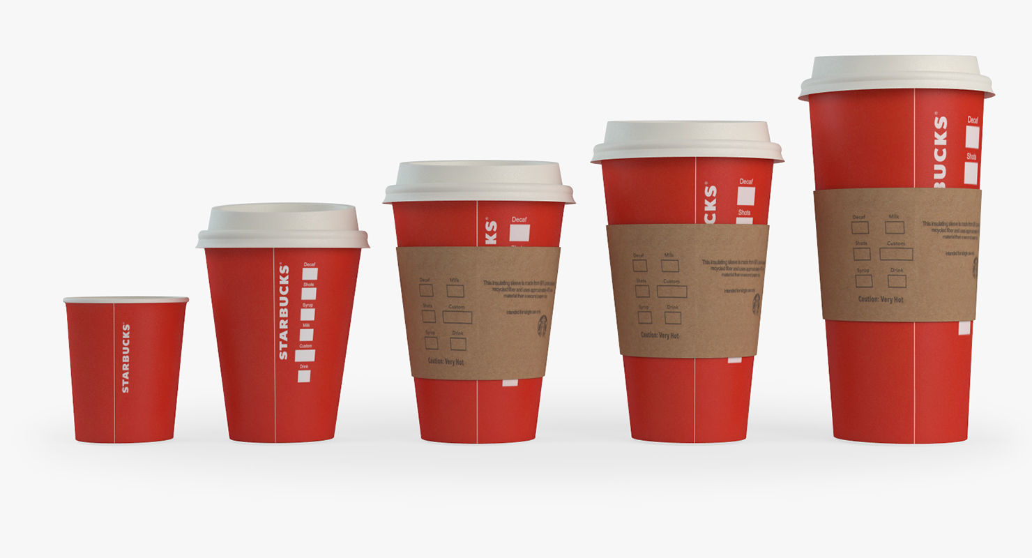 takeaway cups 3D model_2