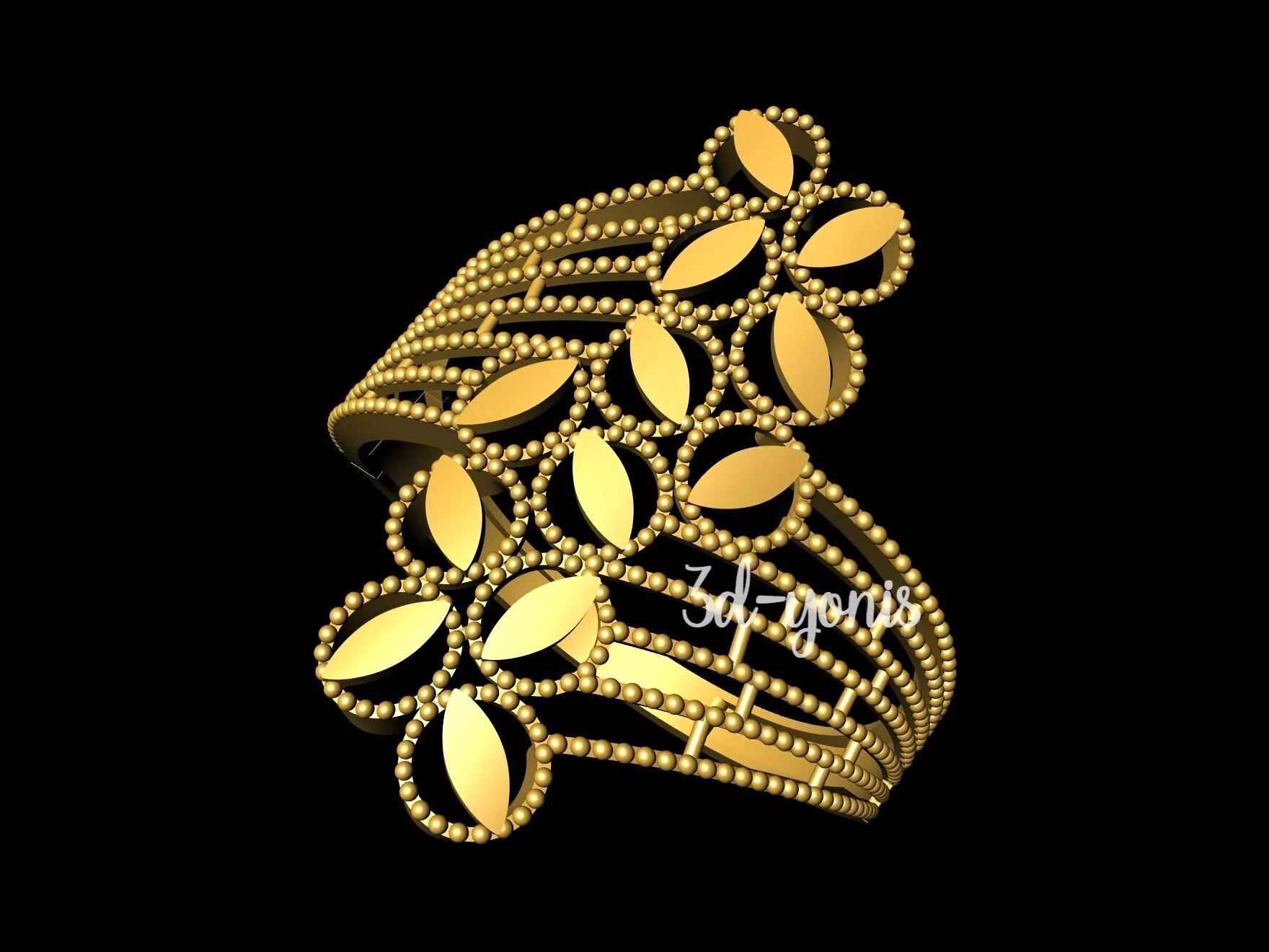 57 - model ring -STL- ONLY 3D print model
