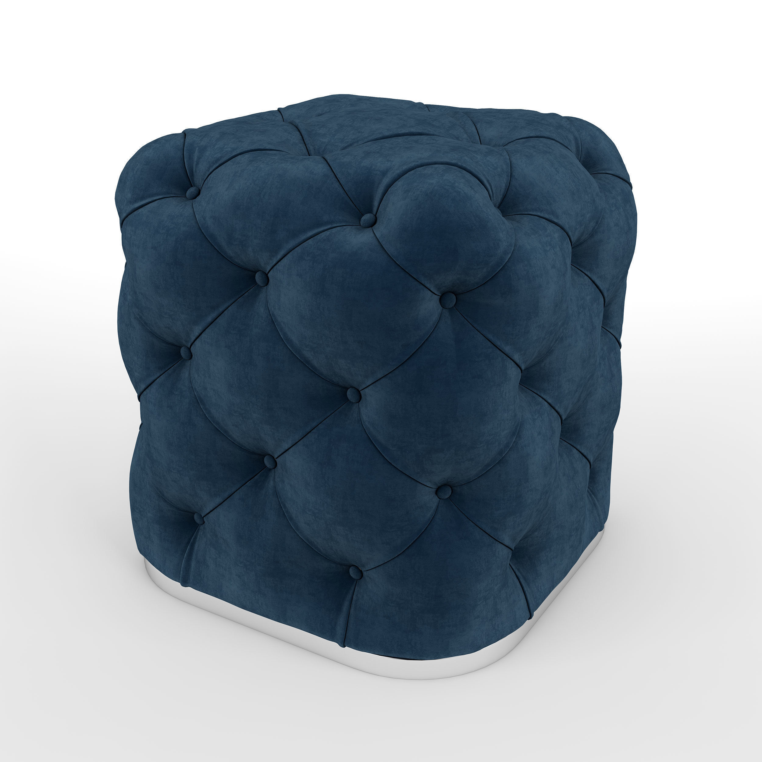 Pouf Classic Chesterfield 3D model_2