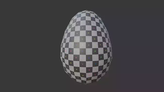 Stylized Egg  Low Poly Game Ready 3D Model Low-poly 3D model 7
