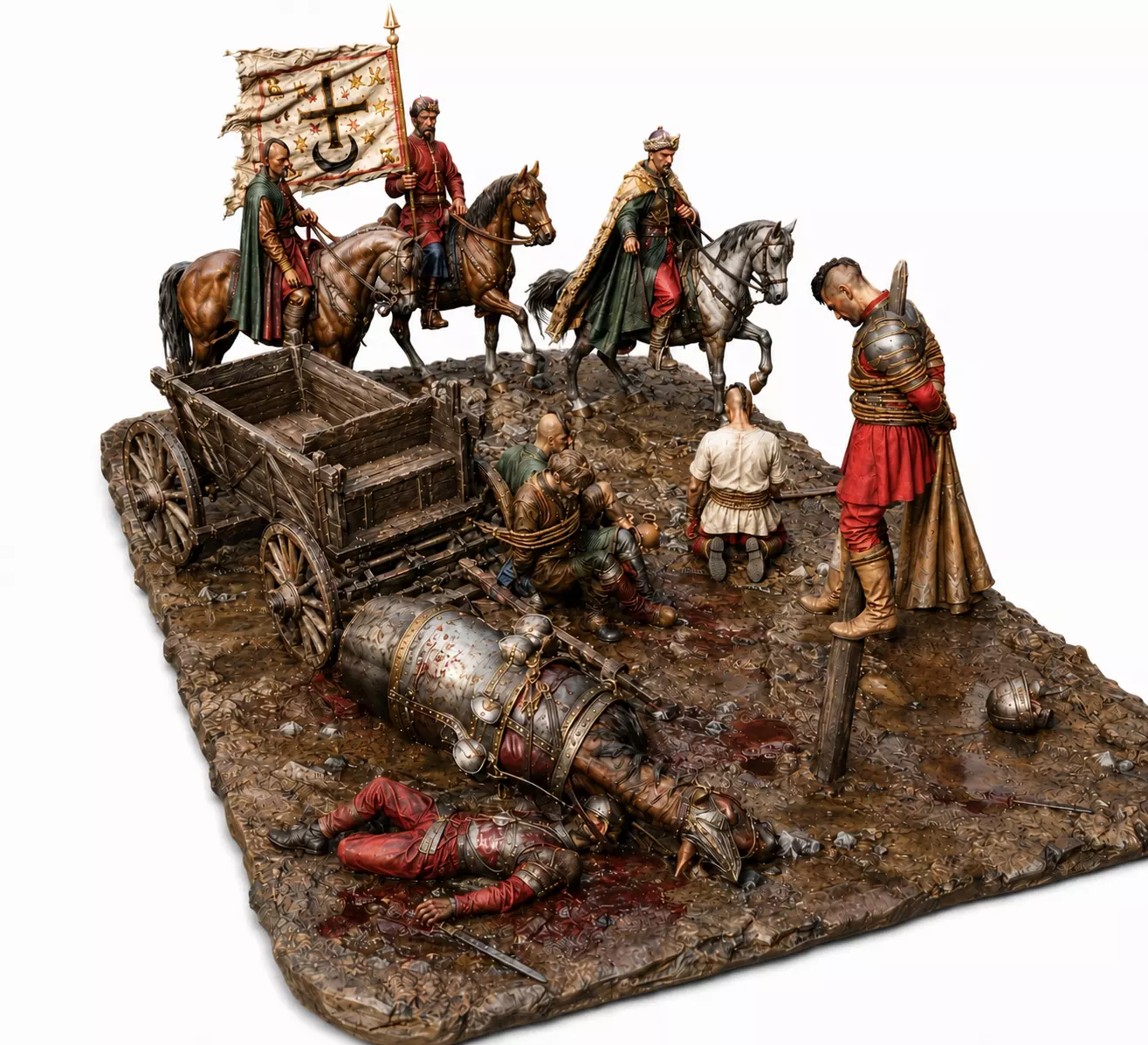 Battle of Batoh 1652 Historical Diorama STL File 3D print model