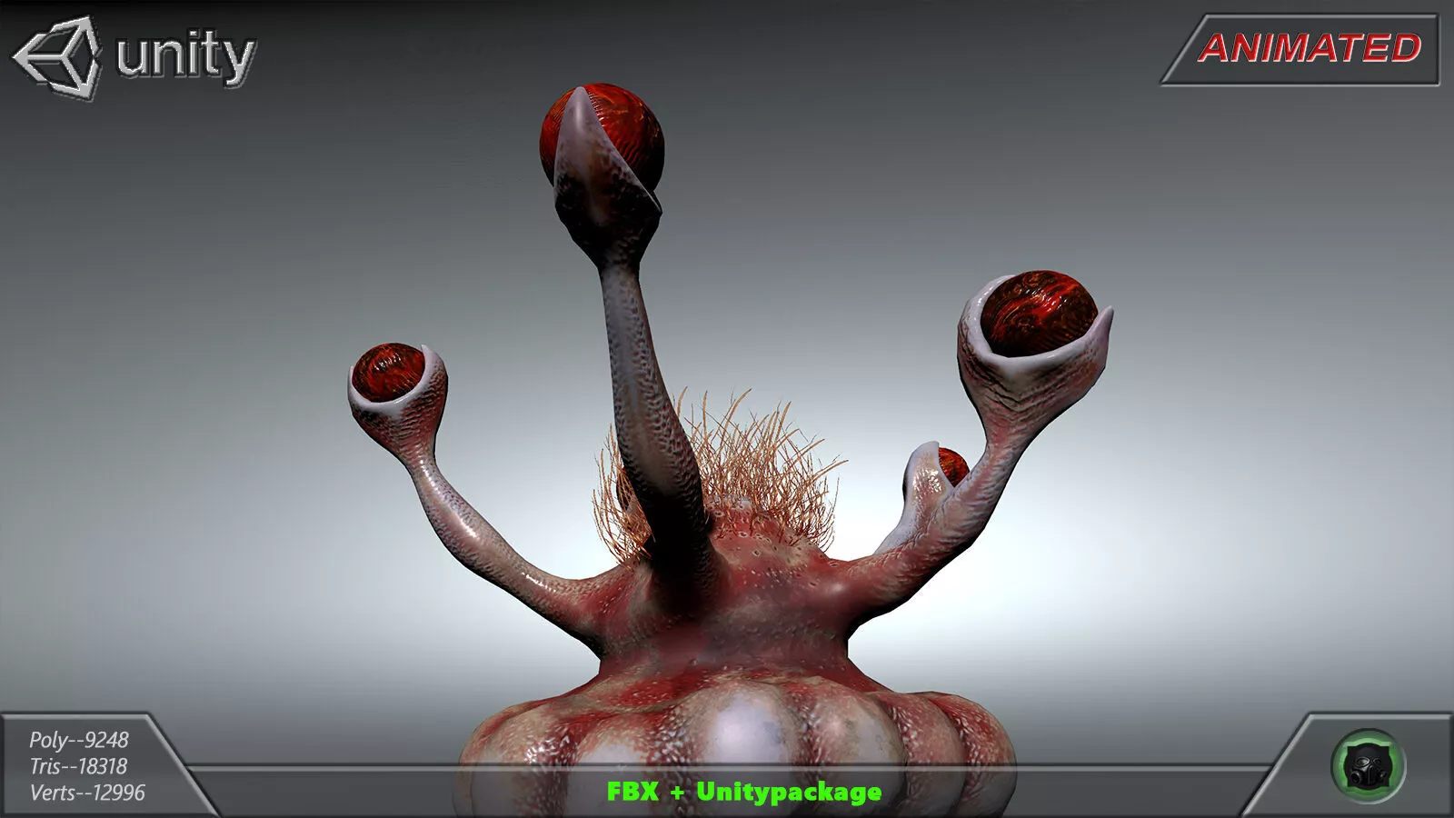 Alien flora 48 Low-poly 3D model