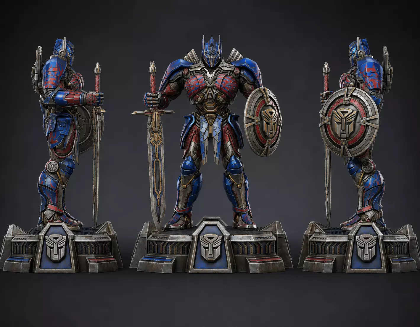 Action Figure - Knight Optimus Prime - 11 3D print model