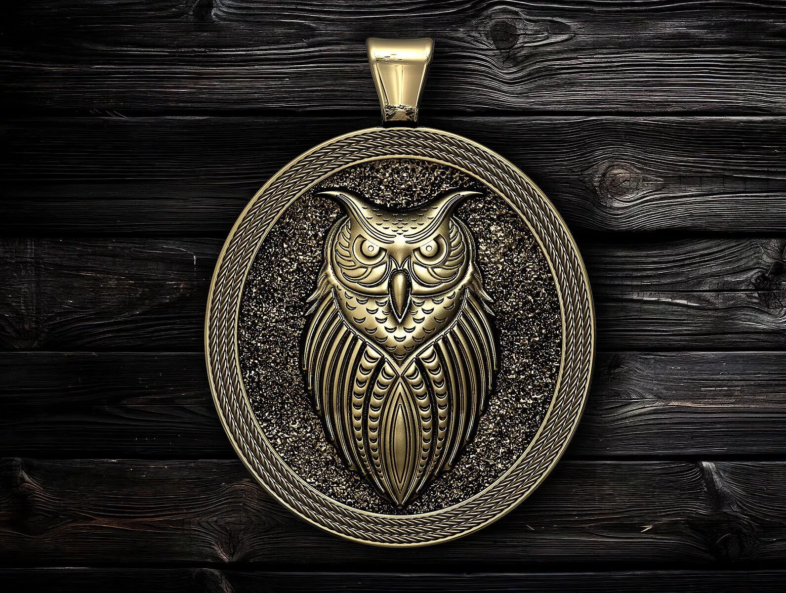 Owl pendant 3D print model