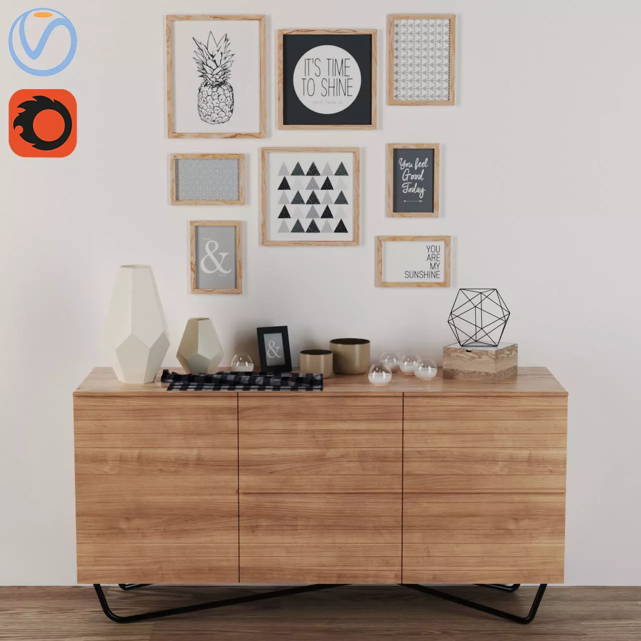 3D Compilation for the room 3D model