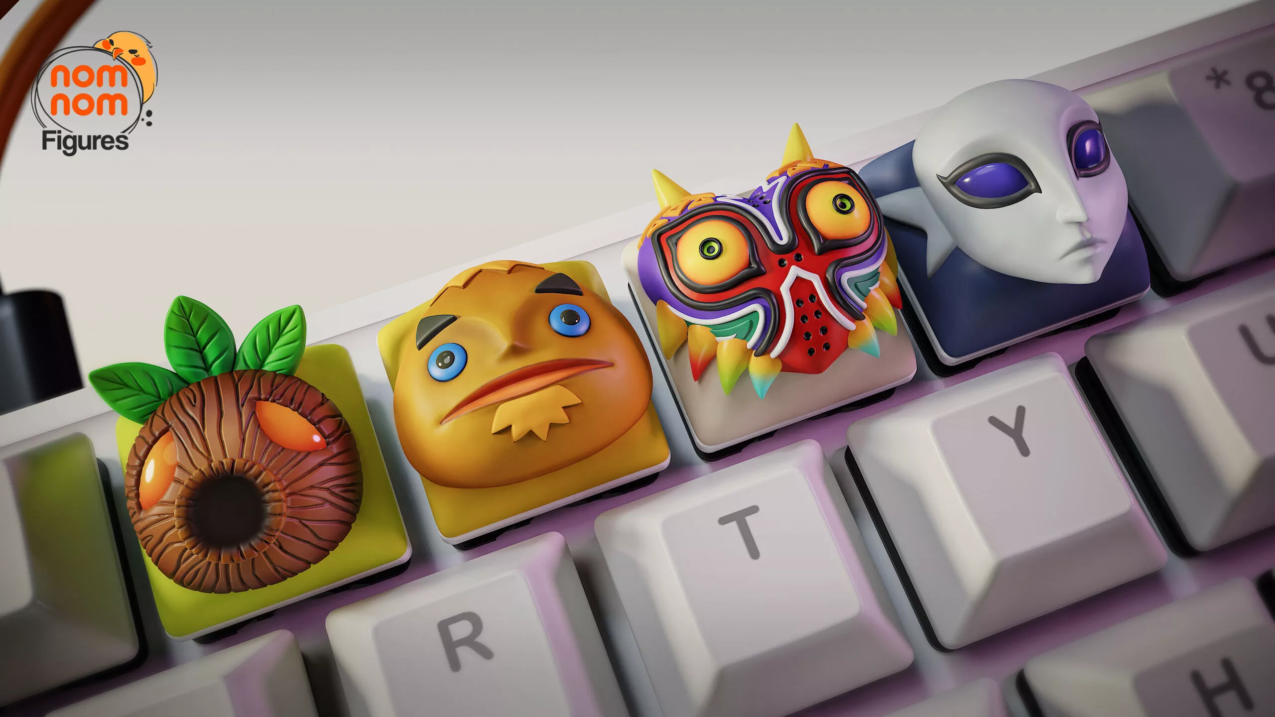 Zelda masks - Keycaps 3D print model