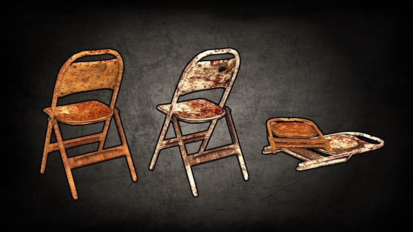 Post-Apocalyptic Office Assets Low-poly 3D model_8