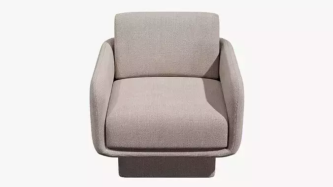 Armchair 3D model 6