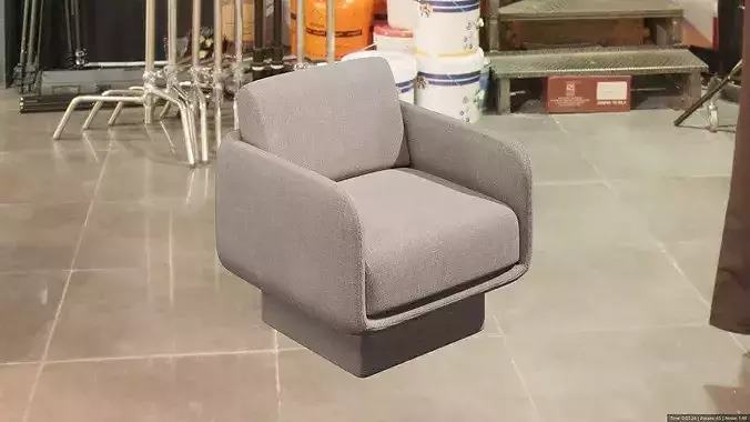 Armchair 3D model 2