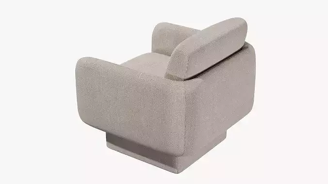 Armchair 3D model 7