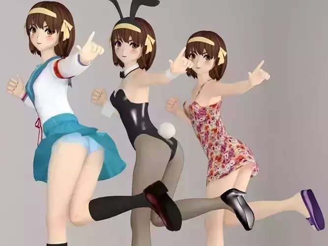 Haruhi anime girl pose 1