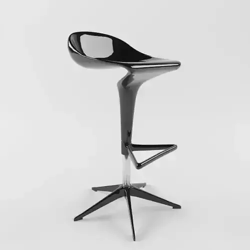 Kartell Spoon stool  3D model