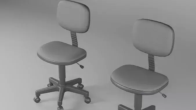 Office Chair 01 - Game Ready Low-poly 3D model