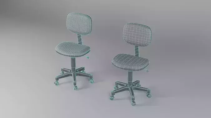 Office Chair 01 - Game Ready  Low-poly 3D model 3