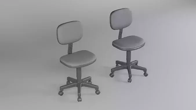 Office Chair 01 - Game Ready  Low-poly 3D model 5