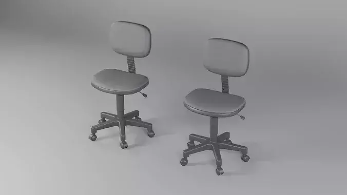 Office Chair 01 - Game Ready  Low-poly 3D model 2