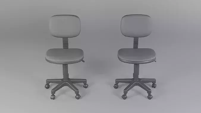 Office Chair 01 - Game Ready  Low-poly 3D model 4