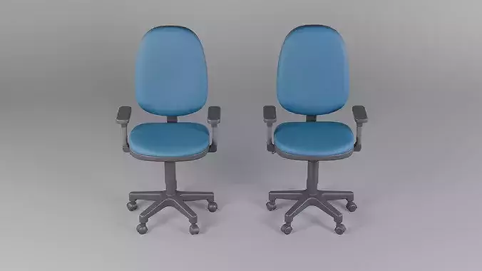 Office Chair 02 - Game Ready  Low-poly 3D model 3