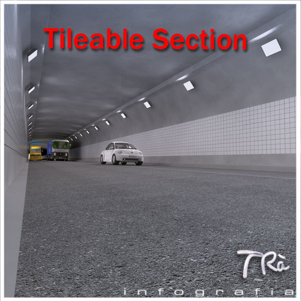 B TYPE TUNNEL SECTION DETAIL 3D model_3