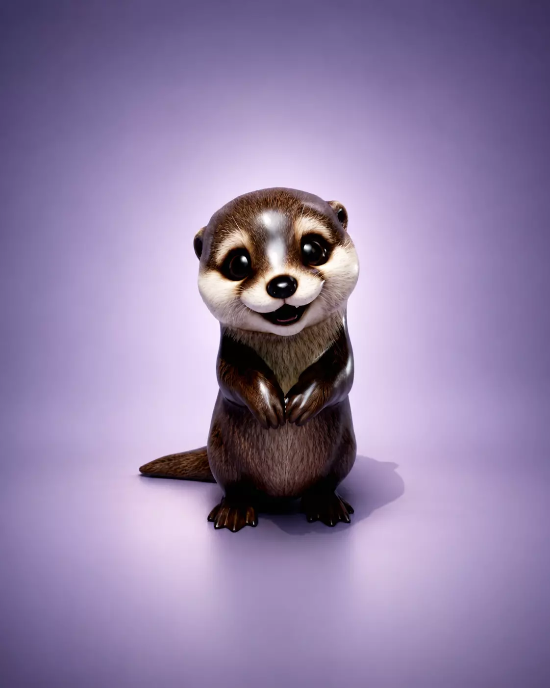 Baby Otter - Cute Standing Otter 3D print model