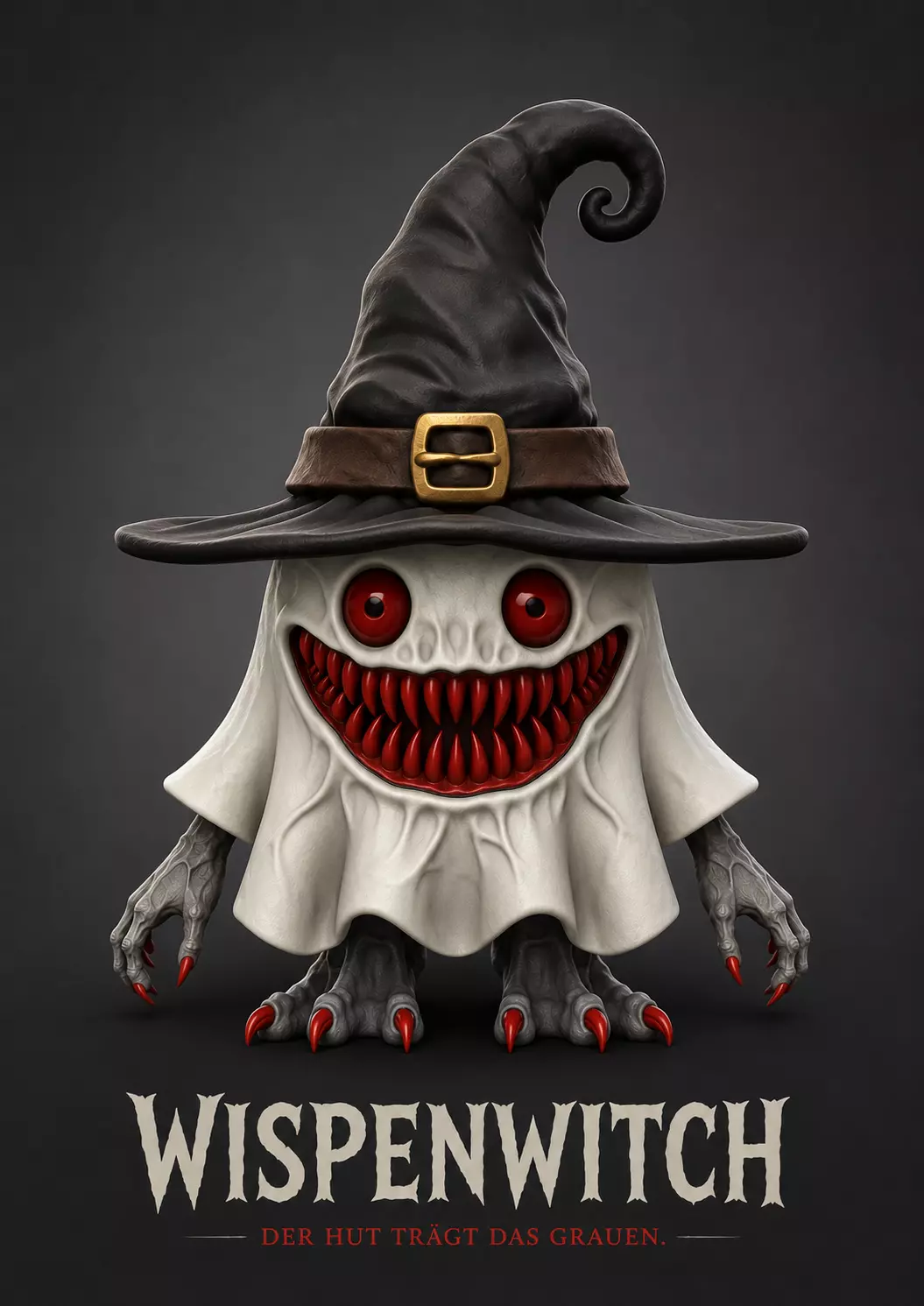 Wispenwitch Halloween Figur Geist Designer 3D print model