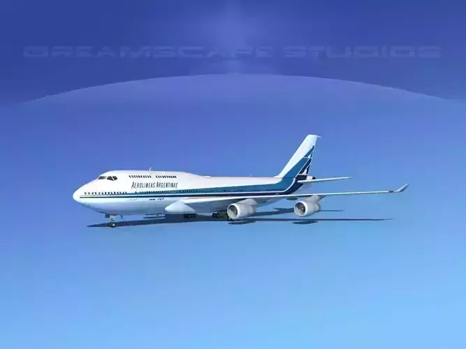Boeing 747-400 Aerolineas Argentinas 3D model
