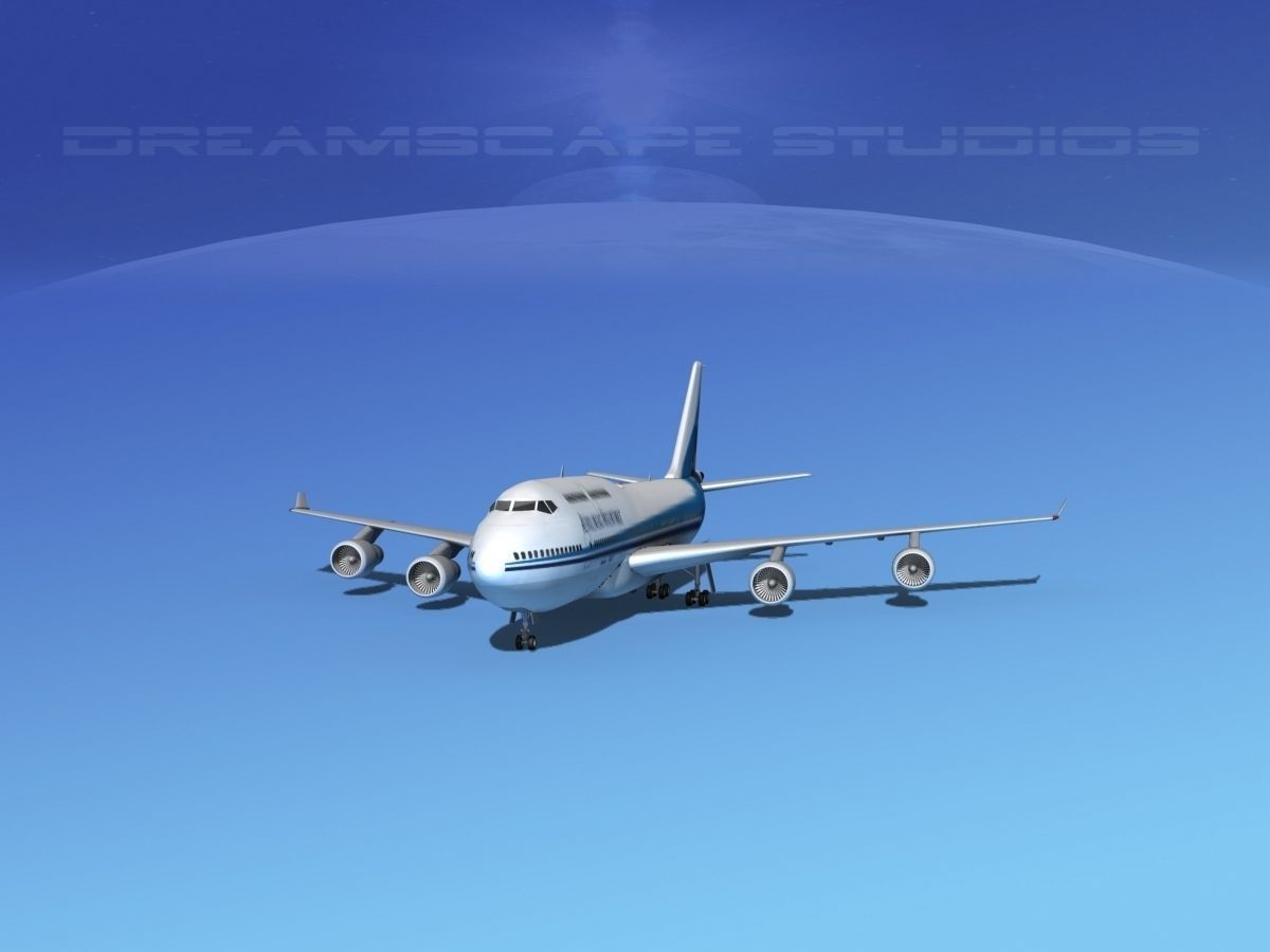 Boeing 747-400 Aerolineas Argentinas 3D model_1